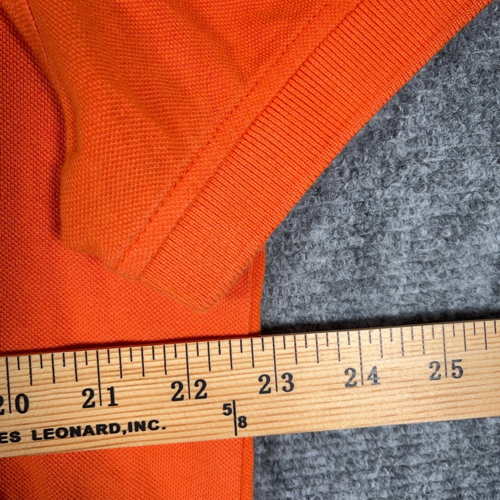 Tommy Hilfiger Polo Shirt Mens L Orange Logo Short Sleeve Cotton Casual #AB441 - Picture 9 of 10